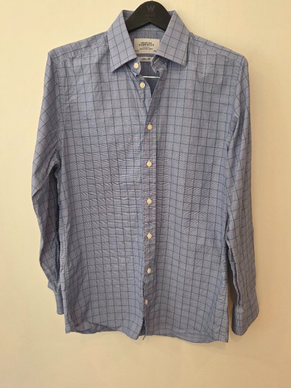 Charles Tyrwhitt Men's Dress Shirt Slim Fit 15.5